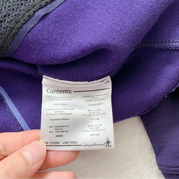 Smartwool Women's‎ PhD HyFi Full Zip Jacket, Purple - Picture 6 of 9